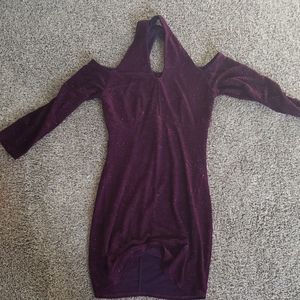 Cold shoulder halter